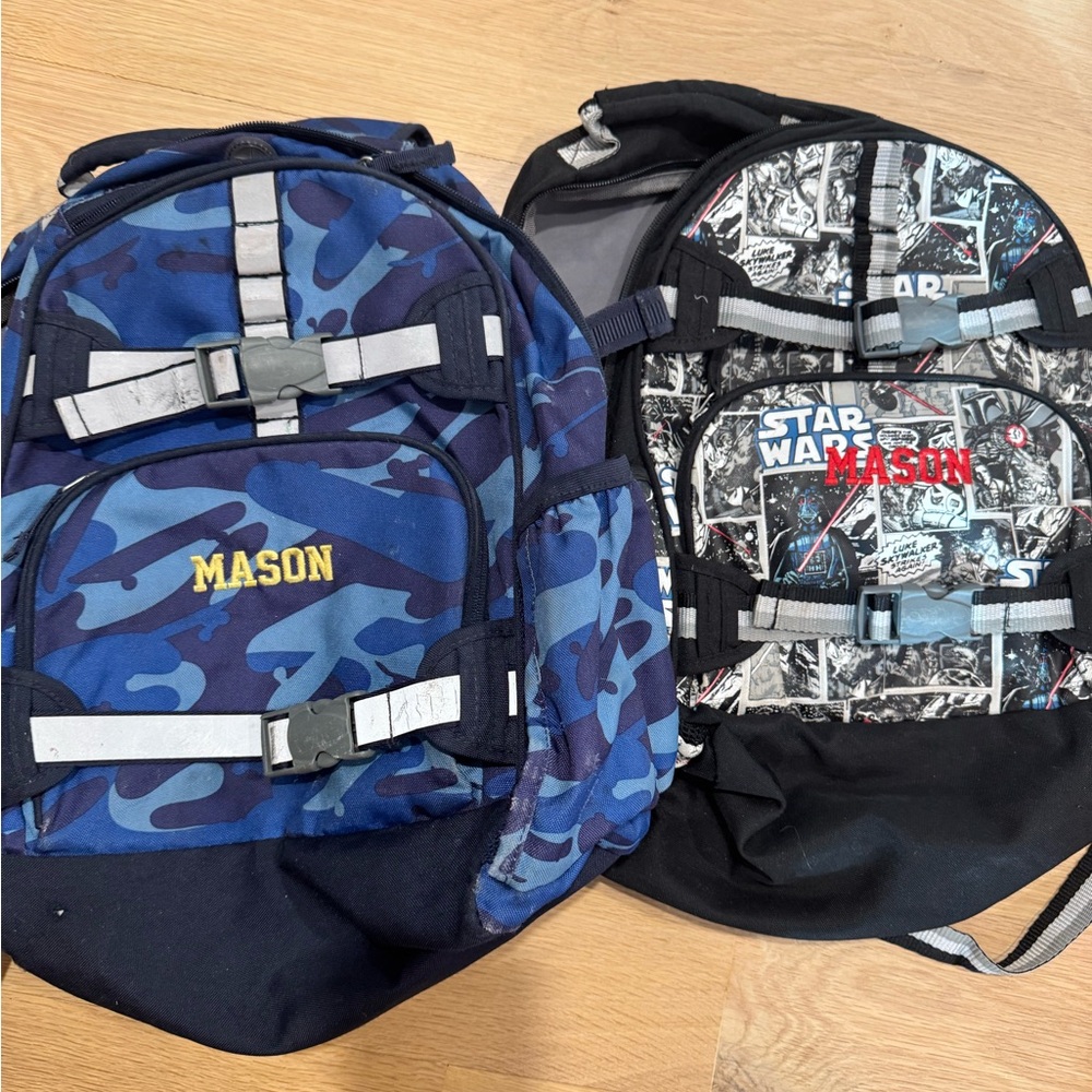 Mason Blue Camouflage kids pottery barn  Backpack